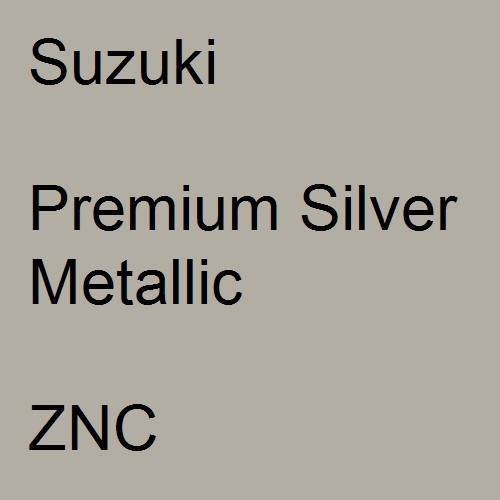 Suzuki, Premium Silver Metallic, ZNC.